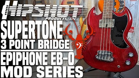 Hipshot Supertone 3-punts basbrugwissel - Epiphone EB-0 Mod-serie - LowEndLobster Builds