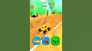 Shape Shifting Funny Race Master - Level 676 - Android GamePlay