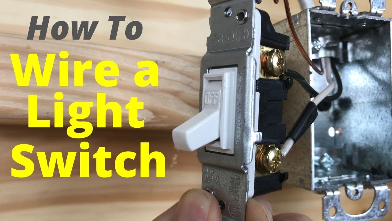 How to Wire a Light Switch - Single Pole Wiring Instructions - YouTube