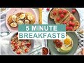 EASY 5 Minute Breakfast Recipes | Healthy Breakfast Ideas image