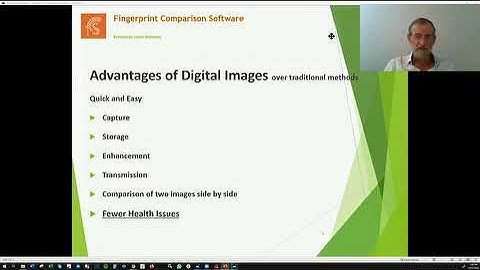 Fingerprint Comparison Software Presentation - The Chartered Society of Forensic Sciences Conference