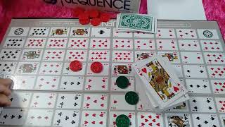 Sequence board game / لعبة سيكونس شرح مبسط