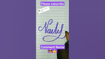 Naitik ❤ ✍️ Name writing #handwriting #calligraphy cursive writing #youtubeshorts #yshort