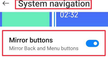 What is Mirror buttons in System navigation || Redmi Xiaomi Phones