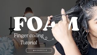Finger Coiling Tutorial for 3a 3b Coarse Curly Hair