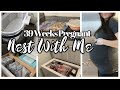 NEST WITH ME!! 39 WEEKS PREGNANT // CLEANING, ORGANIZING, MEAL PREP, FREEZER STOCK UP