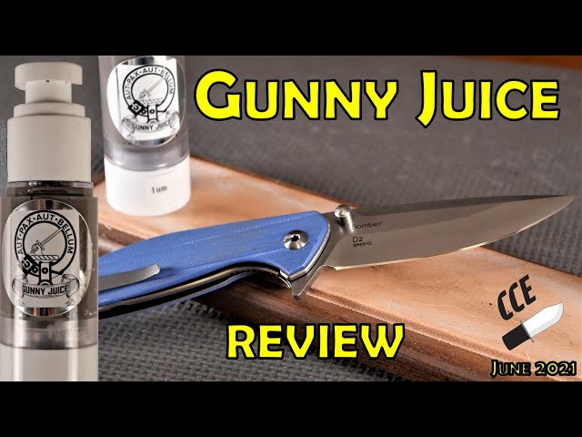 REVIEW: Gunny Juice - Poly Diamond Emulsion for stropping blades and other  cutting edges 