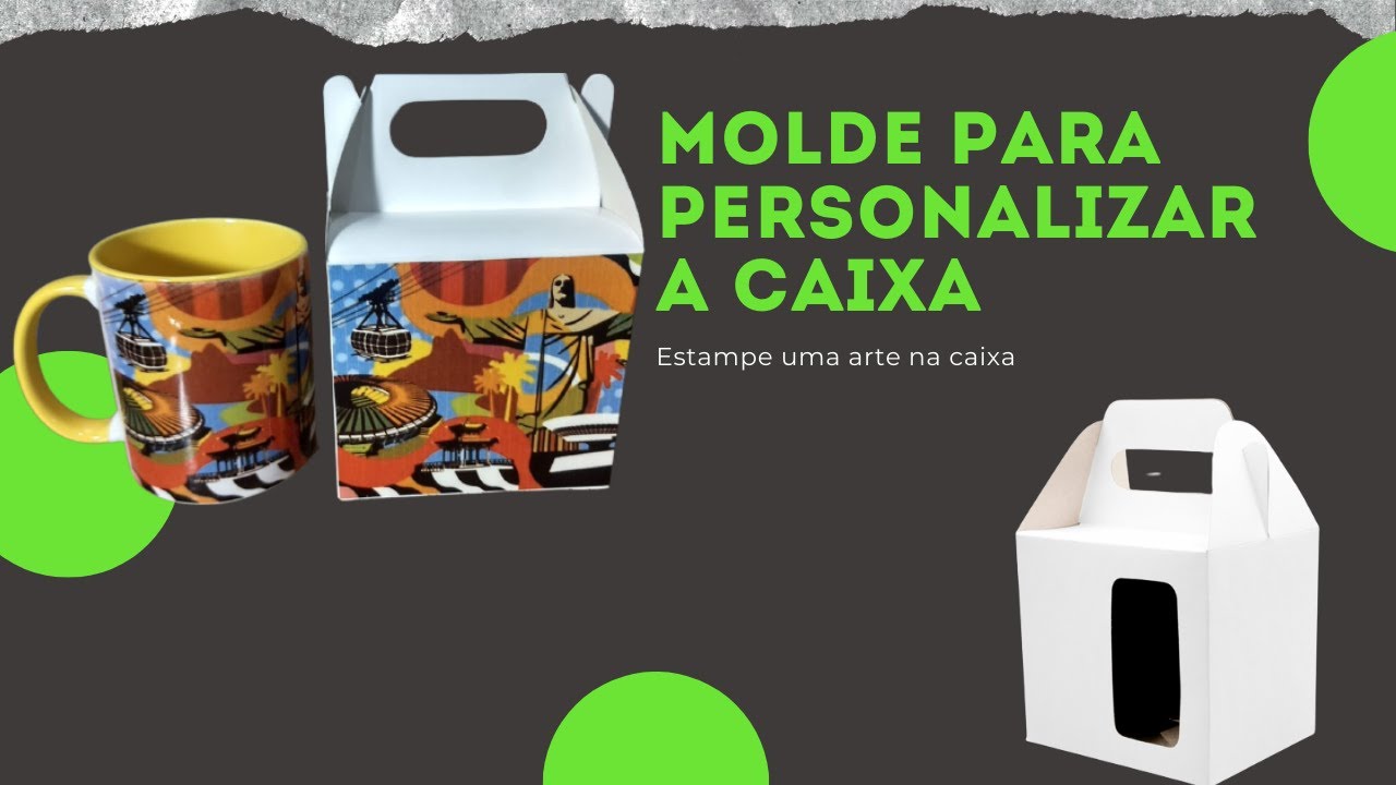 Criando molde para personalizar sua caixa de canecas