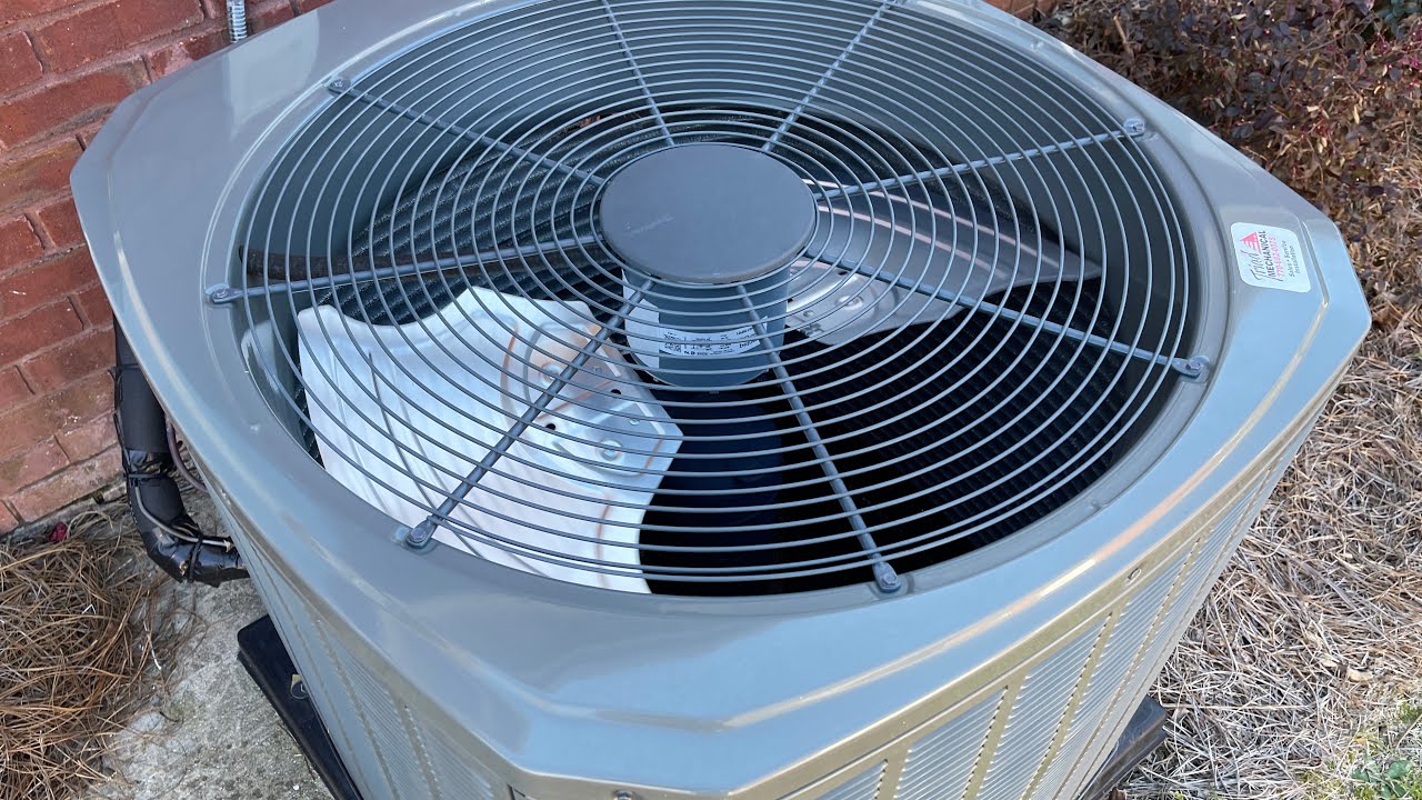 2020 Trane XR Heat Pump Defrost Cycle YouTube