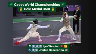 Riyadh World Championships 2024 CMF - GOLD - Lyu Weiqiao CHN v Jeidus Deseranno USA