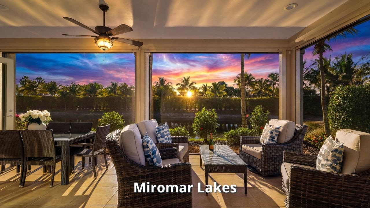 Sunset Views & Resort Living | Waterfront Condo Tour at Miromar Lakes