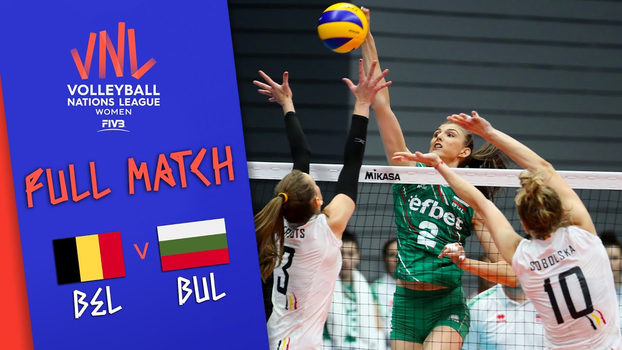 Belgium 🆚 Bulgaria - Full Match Womens Volleyball Nations League 2019