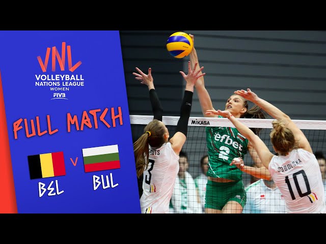 Belgium 🆚 Bulgaria - Full Match | Women’s Volleyball Nations League 2019