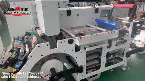 High speed label slitting and rewinding machine with Luster inspection system
