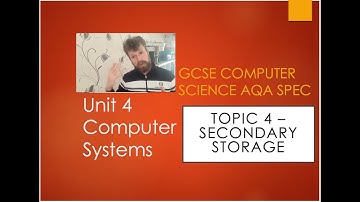 GCSE Computer Science AQA unit 4 Computer systems Topic Secondary Storage