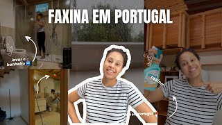 FAXINA NA MINHA CASA EM PORTUGAL | MORAR FORA #portugal