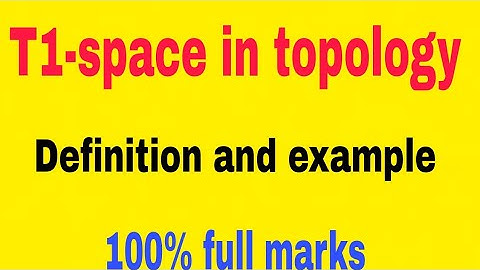 T1 space in topological space in hindi/urdu | T1 space in topology | T1 space | separation axiom