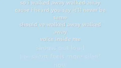 Chris Clouse - walk away with lyrics