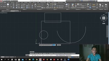 AutoCAD Tutorial - How to Make CIRCLE, ARC, RECTANGLE, POLYGON and POLYLINE commands