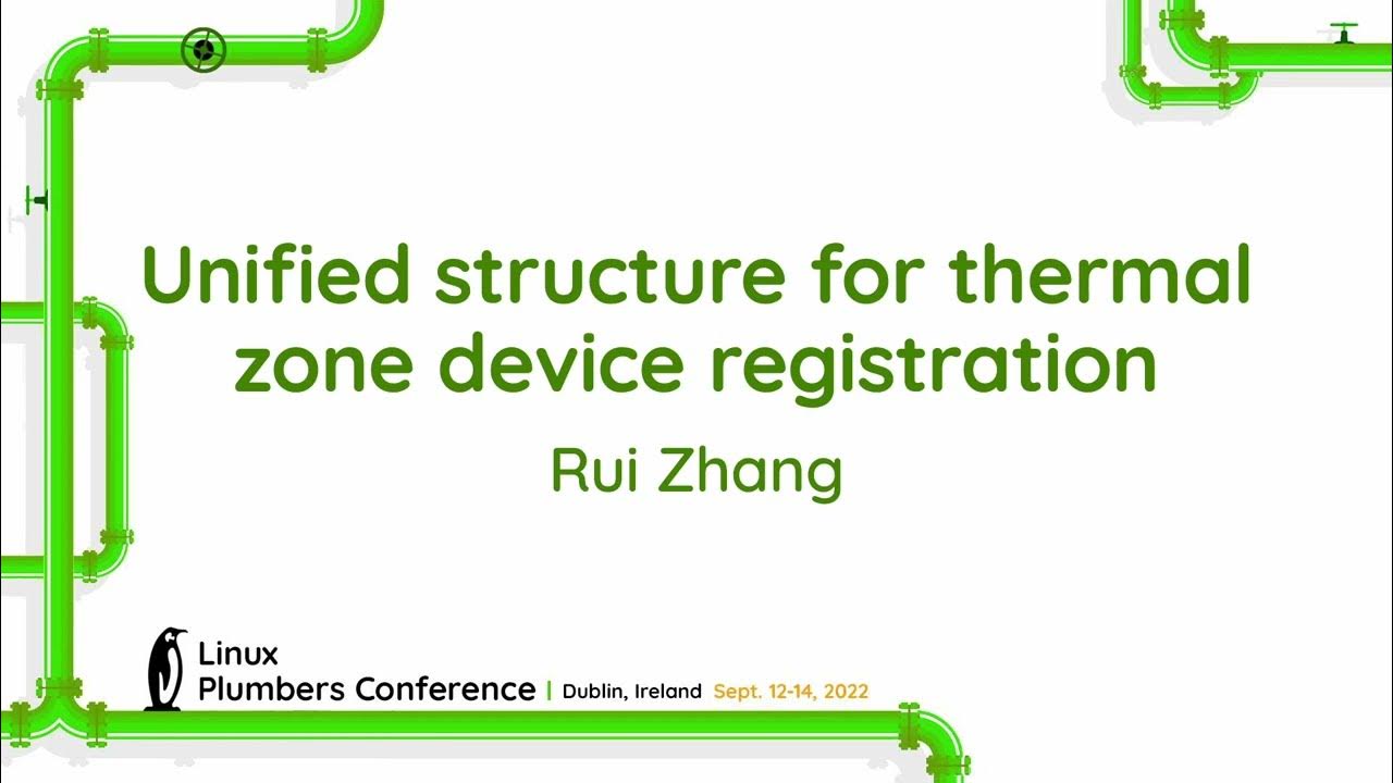Unified structure for thermal zone device registration Rui Zhang