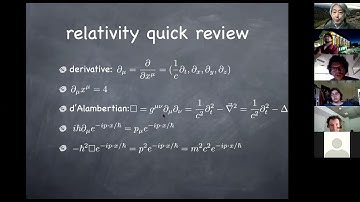 Apr7 151 Relativity, Klein-Gordon equation