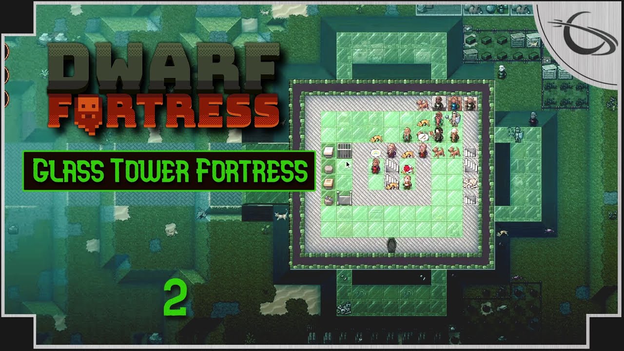 Dwarf Fortress Green Glass Tower Fortress [Above Ground Fort] (part 2