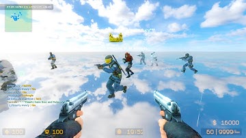 Counter Strike Source - Zombie Escape Mod online gameplay on ze_horizon_sky_escape  map