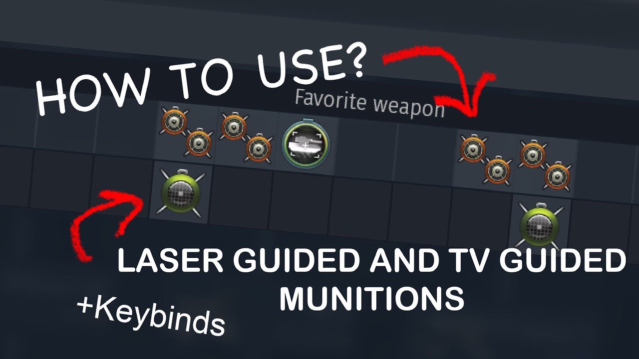 How to use laser and TV guided bombs | WarThunder How To - YouTube