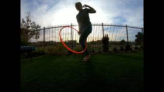 sunset hula hoop flow