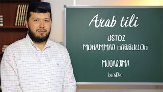 Arab tili || Muqaddima || Muhammad Habibulloh