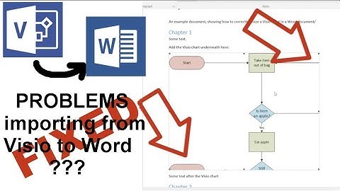 Problems pasting Visio charts into Word - FIX