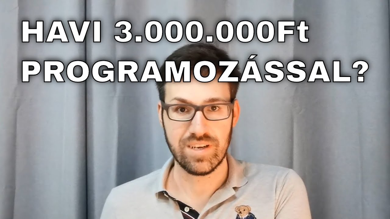 Havi 3 milliós fizetés programozással?
