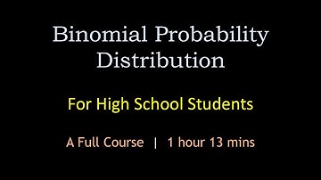 Binomial Probability Distribution for High School Students | A Full Course | Maths Center