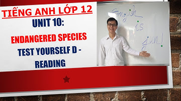 Tiếng Anh lớp 12 - Học SGK - Unit 10: Endangered species - Test yourself D - Reading