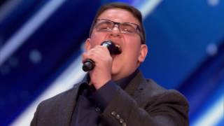 16 Year-Old Singer Earns a Golden Buzzer From Howie Mandel America's Got Talent 2017