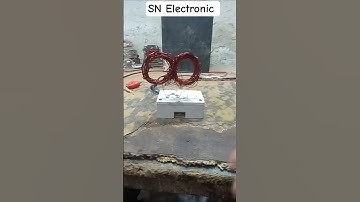 double coil and 200 volt electricity 🔌⚡ high voltage #experimnent #shots #viralreels