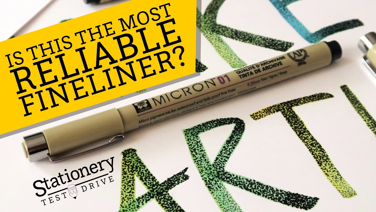 Sakura Pigma Micron - The Best Black Fineliner Pen on Stationery Test Drive  