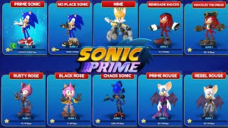 TODOS OS PERSONAGENS DO SONIC PRIME NO ROBLOX - SONIC SPEED SIMULATOR