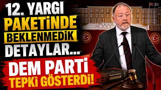 12. Yargı Paketinde Beklenmedik Detaylar... DEM Parti tepki gösterdi!