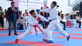 PRAPON FINAL Devina Dea vs Nicky Dwi Oktari (Kumite -61 Kg Putri)