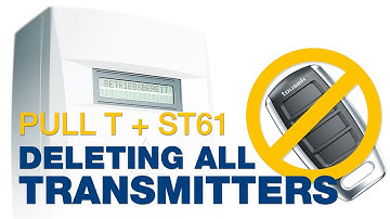 Deleting all transmitters for PULL T + ST61
