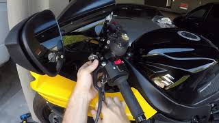 How to install on Suzuki GSX-R750 clutch and brake shorty Levers