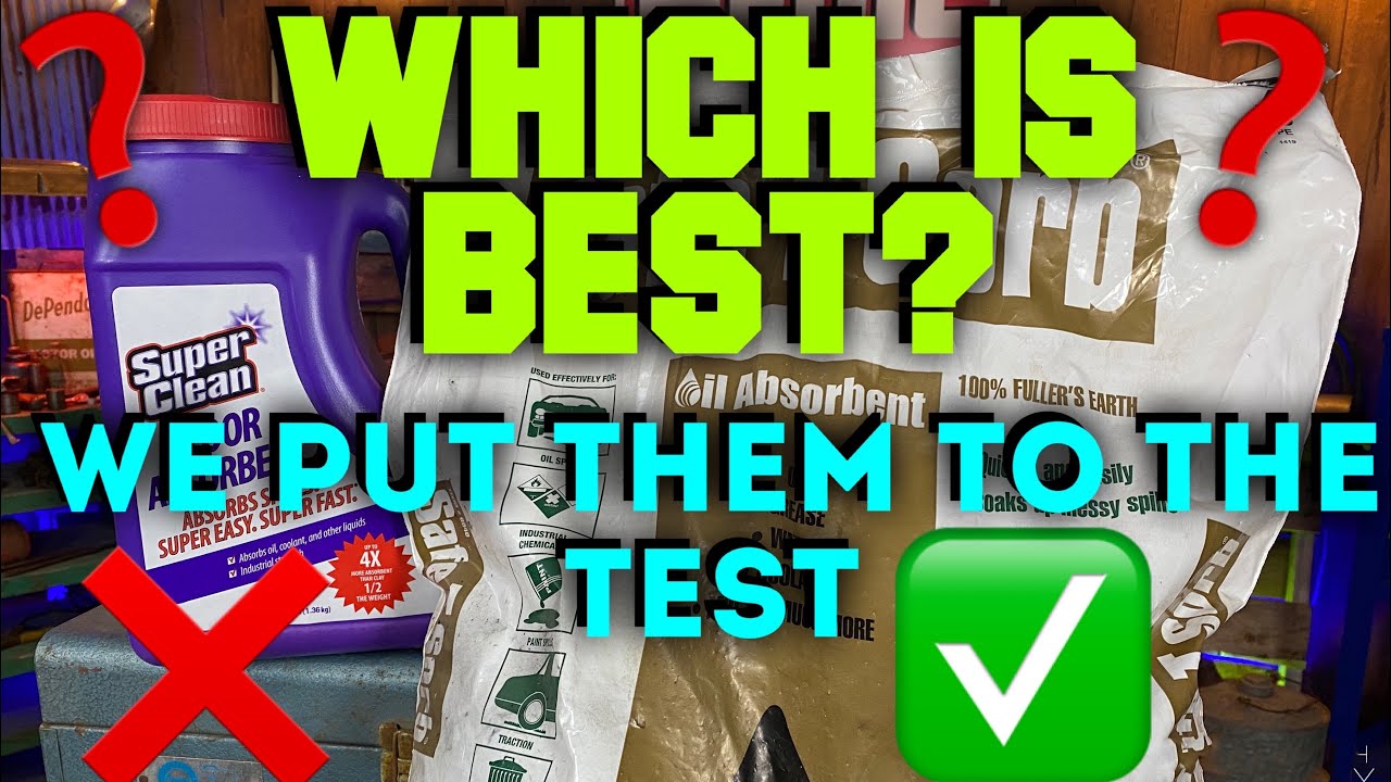 Which Floor Absorbent Works Best? Oil Dry VS Super Clean. Old School VS New  School. Let's Find Out! 