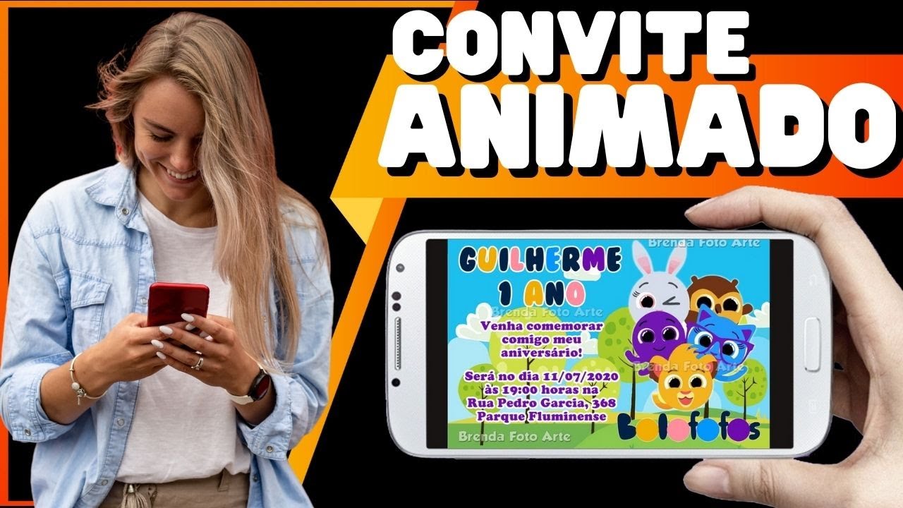 Convite Personalizado Bolofofos - Mimos Kids Ateliê