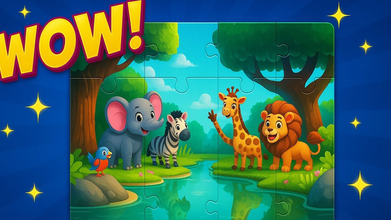 Surprise Animal Puzzle Fun 🧩 | Colorful & Cute Game for Kids ✨