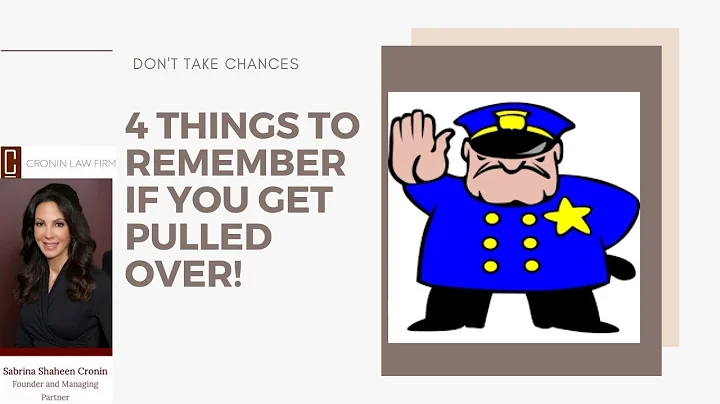 4 Things To Remember If You Get Pulled Over