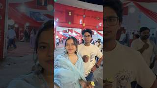 Husband ke sath *Durga Puja* ghoomne gayi🎡❤️ #trending #minivlog #viralvideo #durgapuja #food