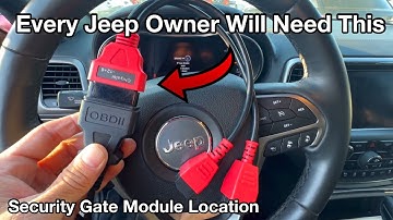 Codes lezen en wissen 12+8 OBD-adapter / Jeep Grand Cherokee Security Gateway Module locatie WK2