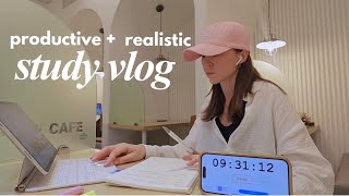 PRODUCTIVE study vlog 🖇 learning korean, study routine + motivation
