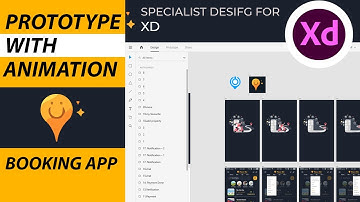 booking app adobe xd prototype auto animation